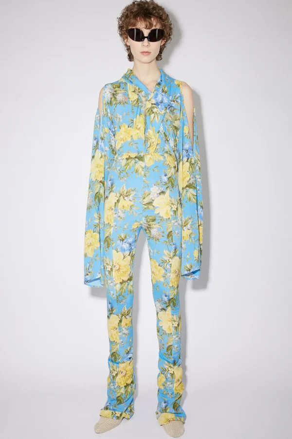 Ausgestellte Hose Mit Blumenprint>Acne Studios Fashion