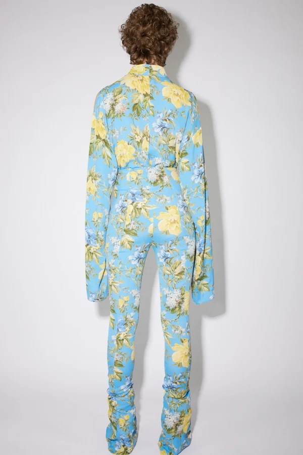 Ausgestellte Hose Mit Blumenprint>Acne Studios Fashion