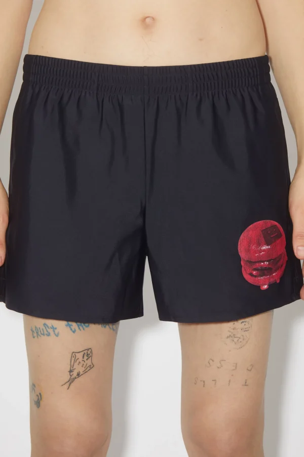 Badeshorts Mit „Bite-Me“-Print>Acne Studios Cheap