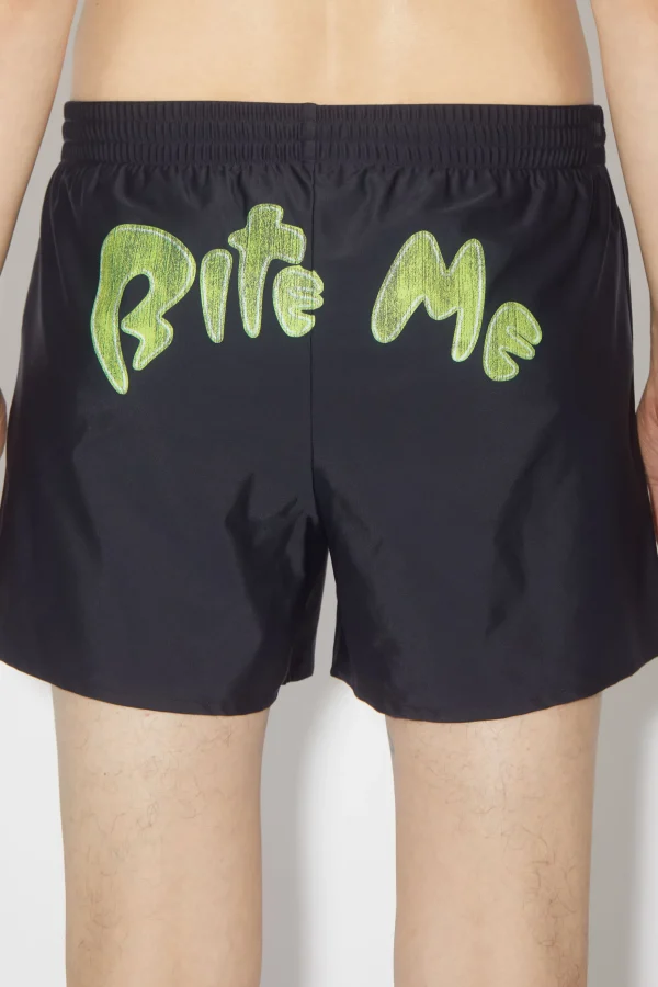 Badeshorts Mit „Bite-Me“-Print>Acne Studios Cheap