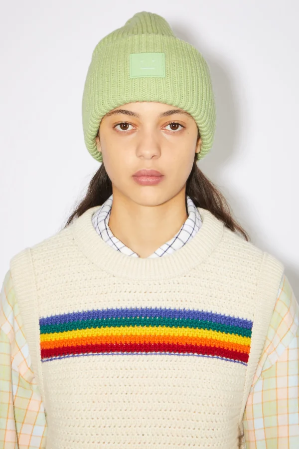 Beanie Mit Grosem Face-Logo>Acne Studios Fashion