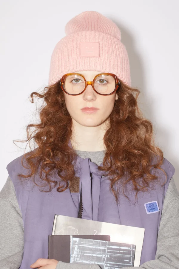 Beanie Mit Grosem Face-Logo>Acne Studios Fashion