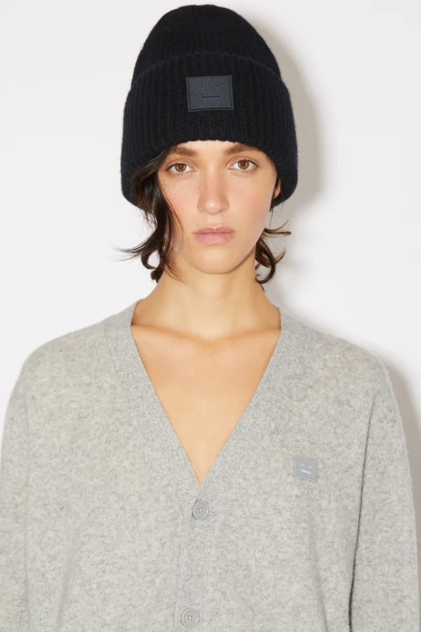 Beanie Mit Grosem Face-Logo>Acne Studios Best Sale