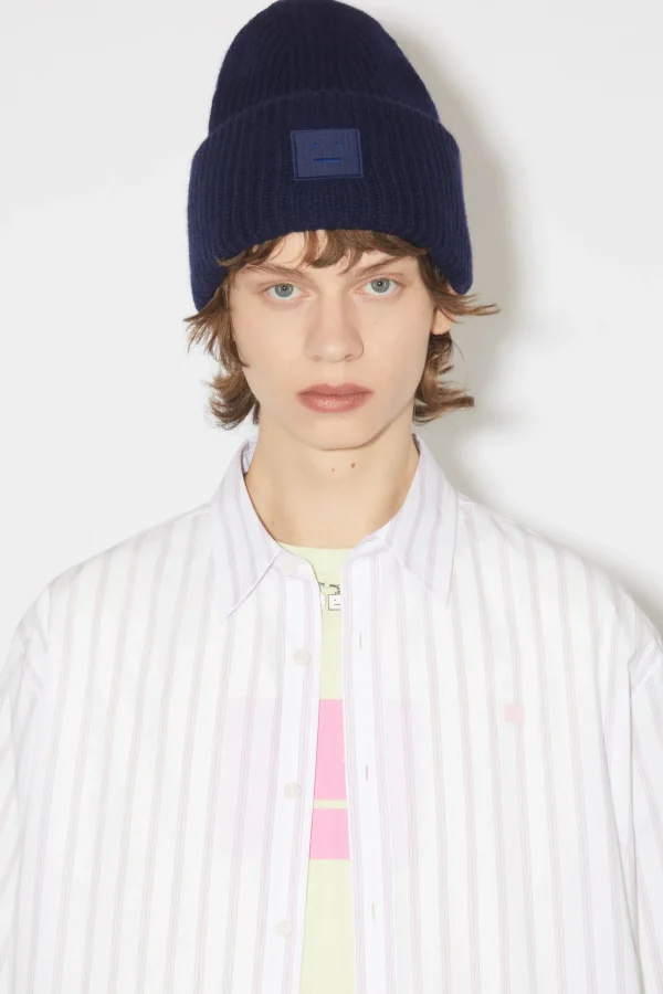 Beanie Mit Grosem Face-Logo>Acne Studios Sale