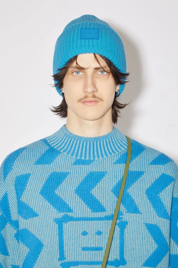 Beanie Mit Grosem Face-Logo>Acne Studios Outlet