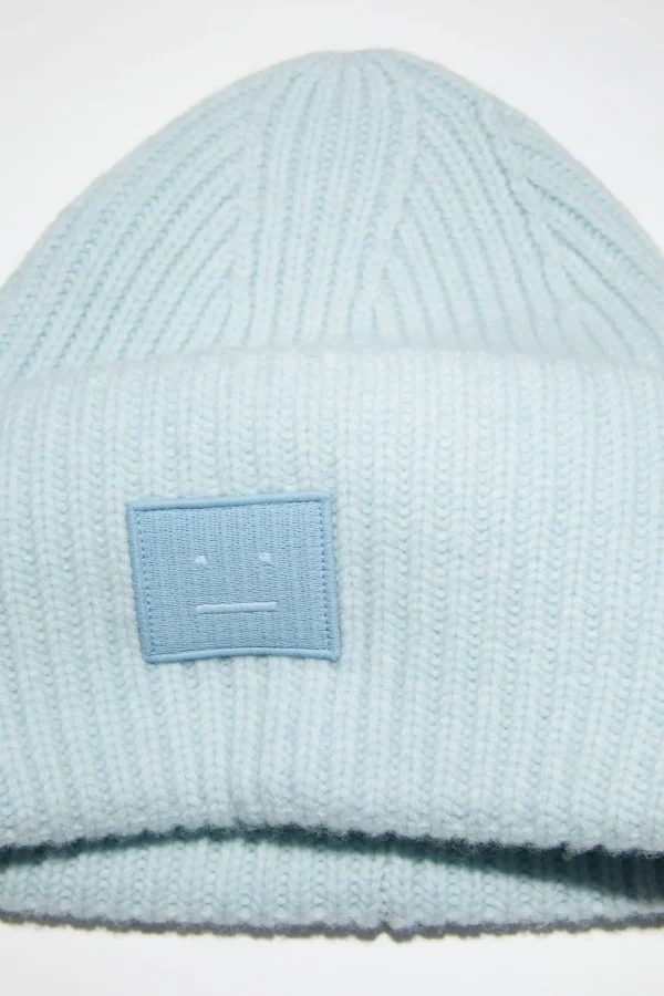 Beanie Mit Grosem Face-Logo>Acne Studios Shop