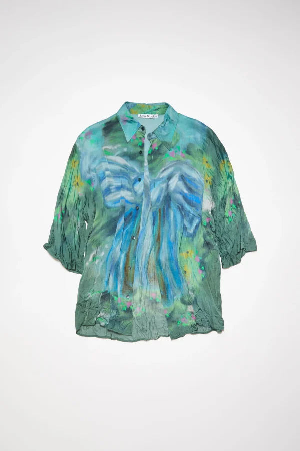 Bedrucktes Hemd Mit Knopfleiste>Acne Studios Hot