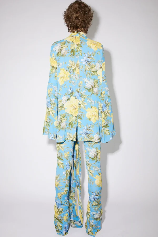 Bluse Zum Schnuren Mit Blumenprint>Acne Studios Online