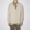 Cardigan Mit V-Ausschnitt Aus Woll-Mix>Acne Studios New