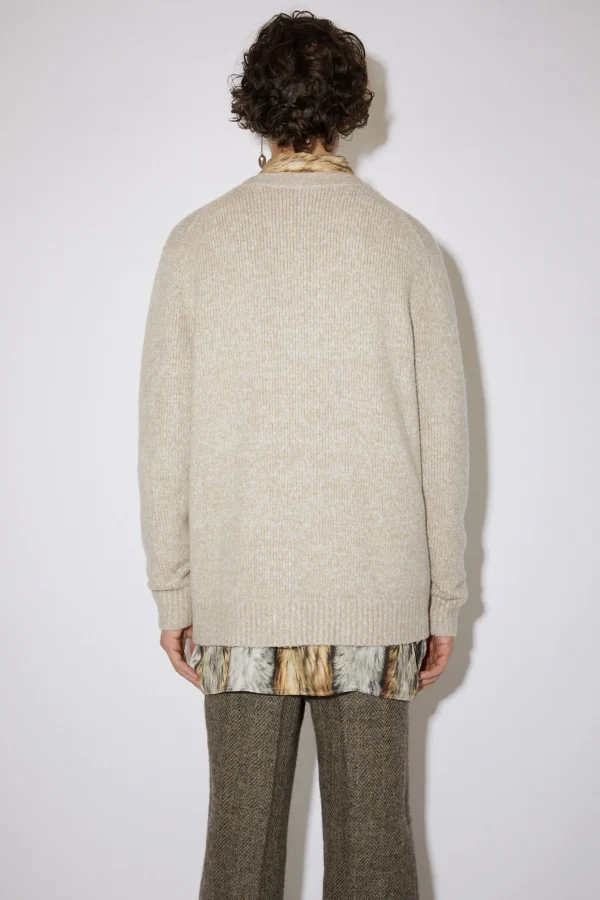 Cardigan Mit V-Ausschnitt Aus Woll-Mix>Acne Studios New