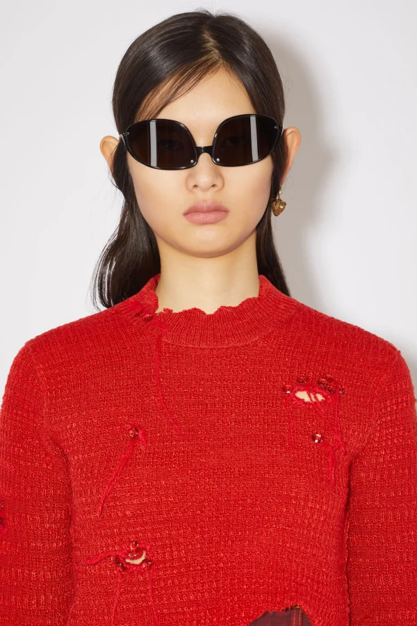 Dekonstruierter Pullover Mit Rundhalsausschnitt>Acne Studios Best Sale