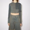 Denim Patchwork Long Sleeve Top>Acne Studios Cheap