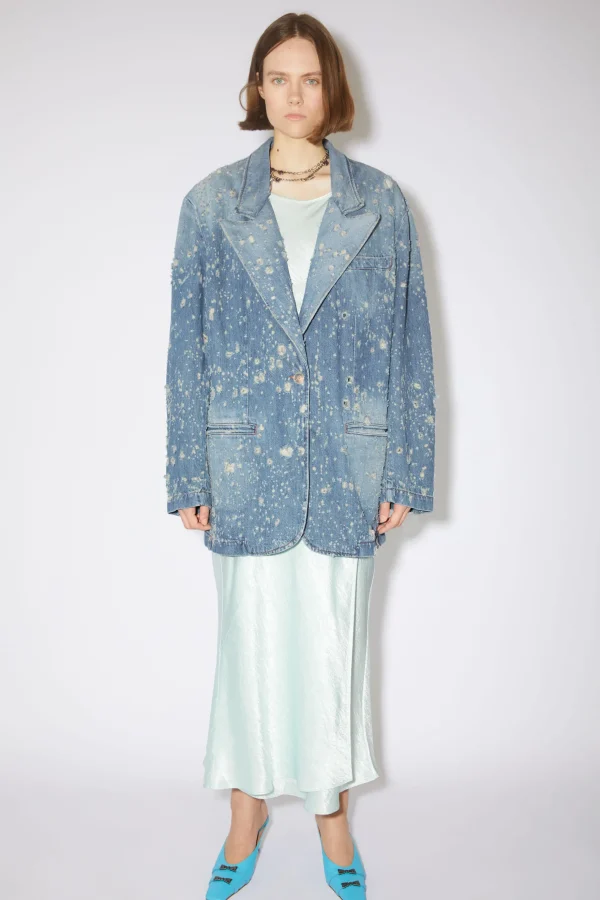 Denimjacke Im Used-Look>Acne Studios Best Sale