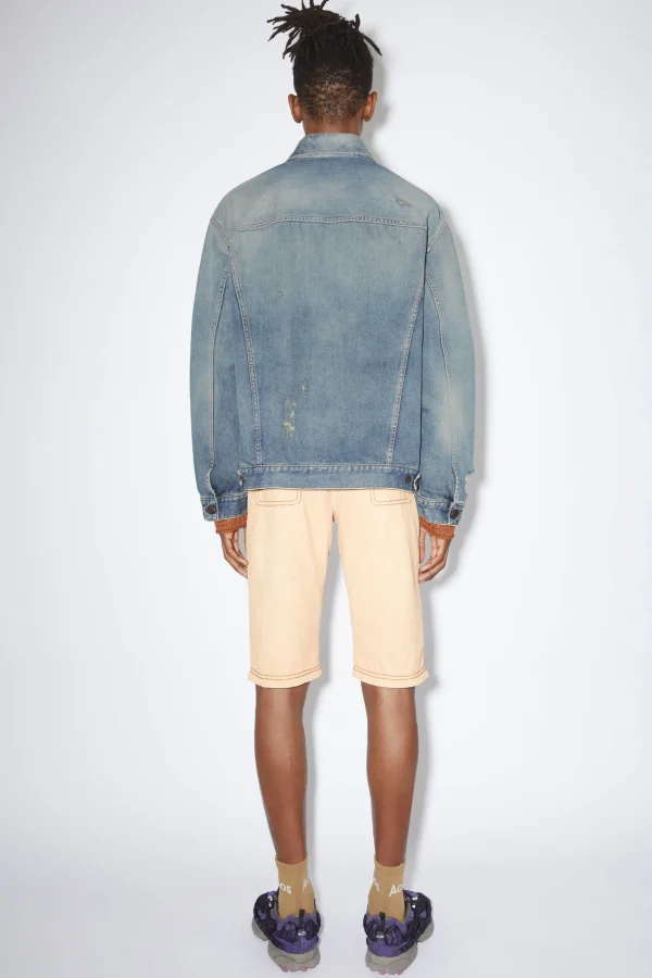 Destroyed-Denimjacke In Lockerer Passform – Detroit>Acne Studios Store