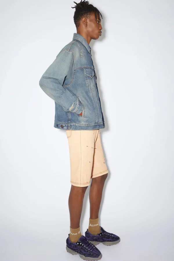 Destroyed-Denimjacke In Lockerer Passform – Detroit>Acne Studios Store