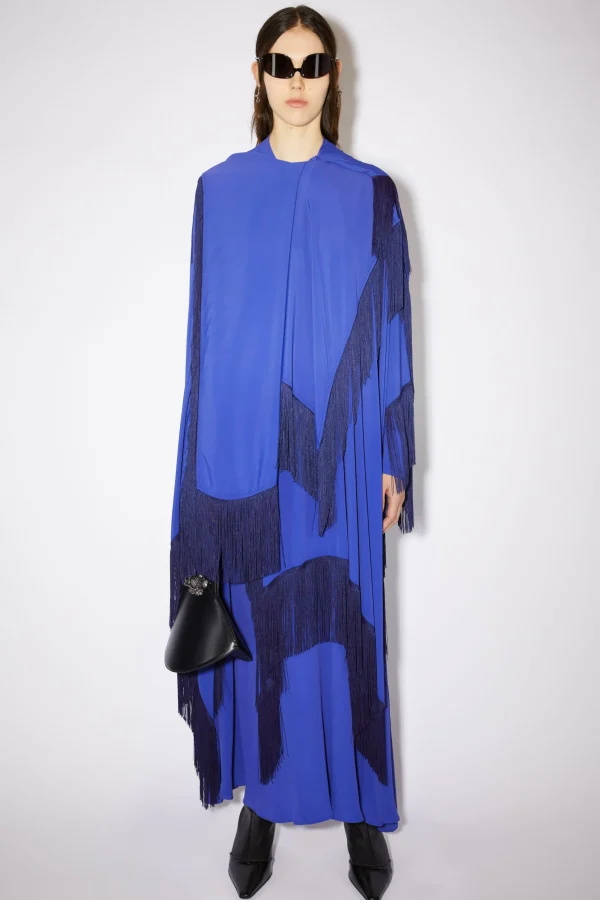 Drapiertes Kleid Mit Fransen>Acne Studios New