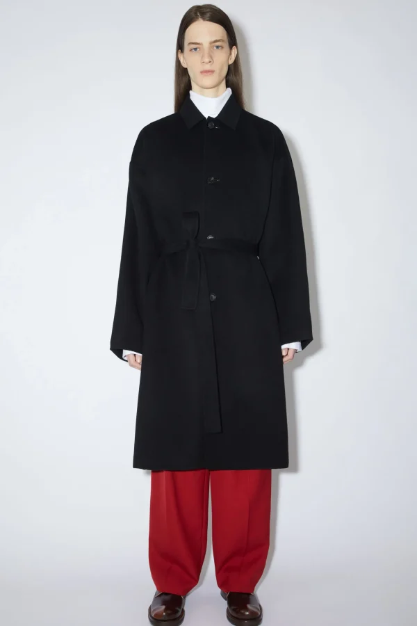 Einreihiger Mantel Mit Gürtel>Acne Studios Best Sale