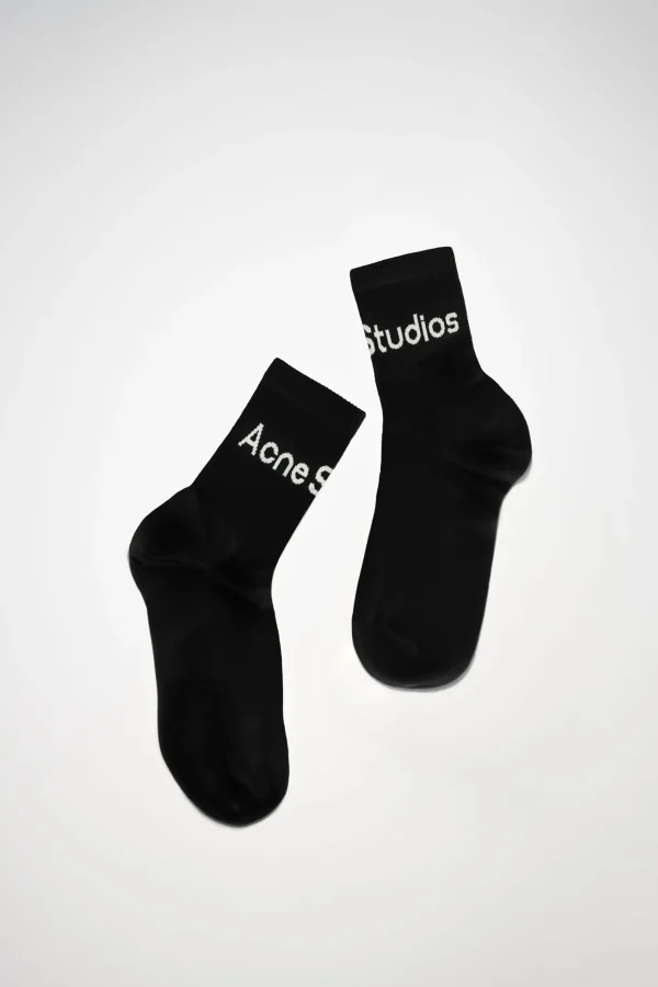 Gerippte Logo-Socken>Acne Studios New