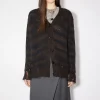 Gestreifter Cardigan Im Used-Look>Acne Studios Clearance