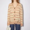 Gestreifter Cardigan Im Used-Look>Acne Studios Discount