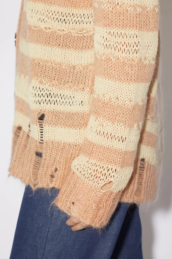 Gestreifter Cardigan Im Used-Look>Acne Studios Discount