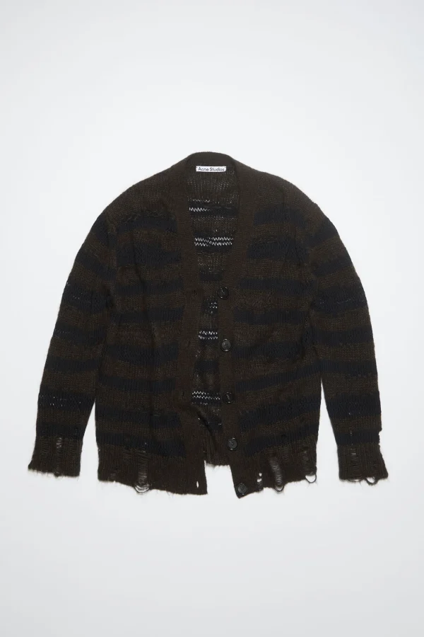 Gestreifter Cardigan Im Used-Look>Acne Studios Clearance
