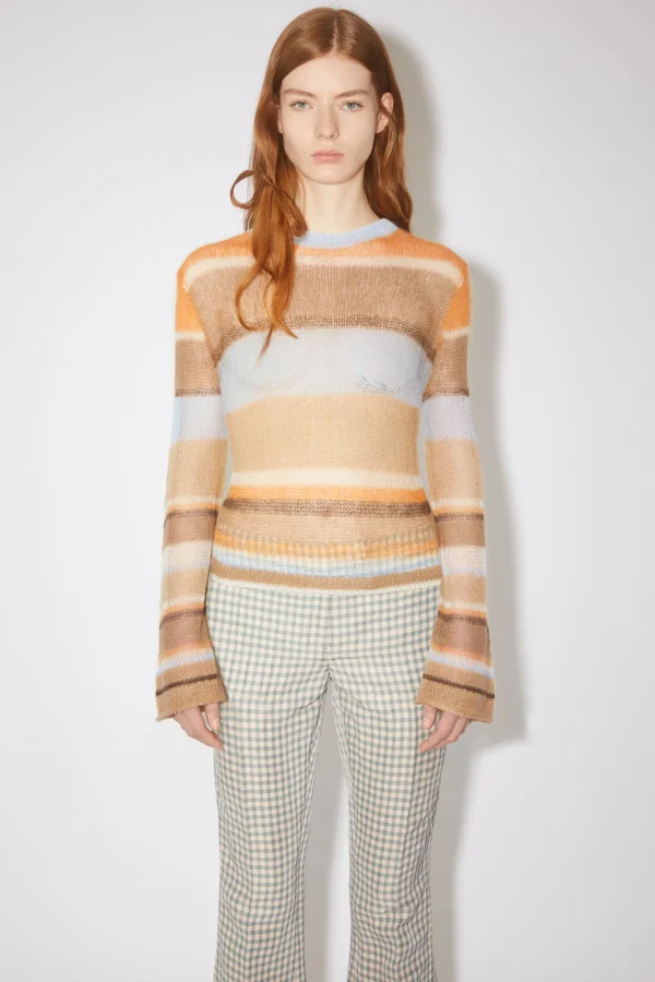 Gestreifter Pullover Aus Mohair>Acne Studios Online