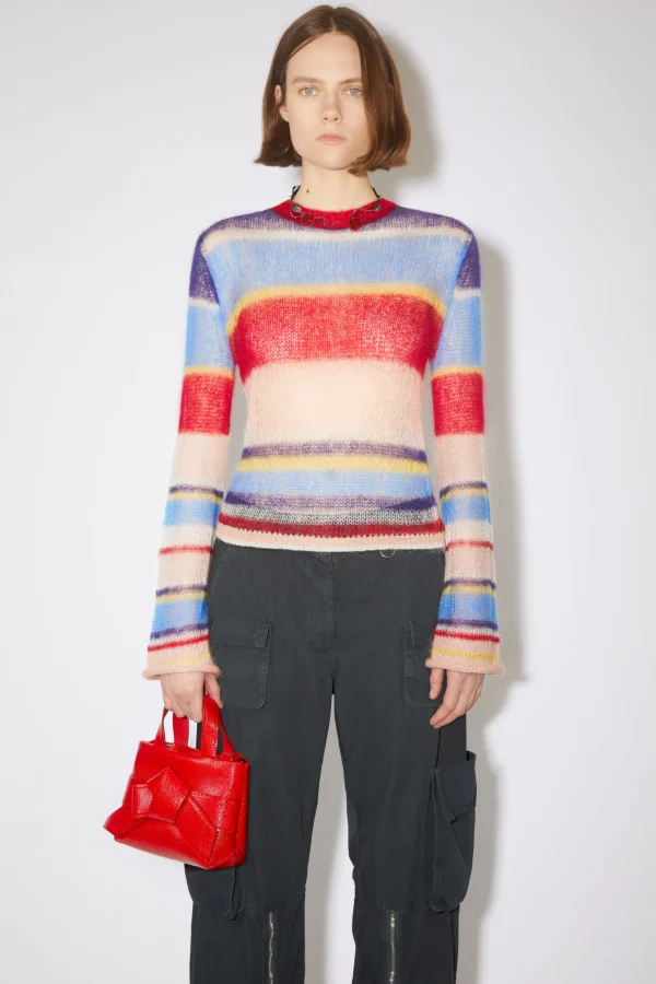 Gestreifter Pullover Aus Mohair>Acne Studios Clearance