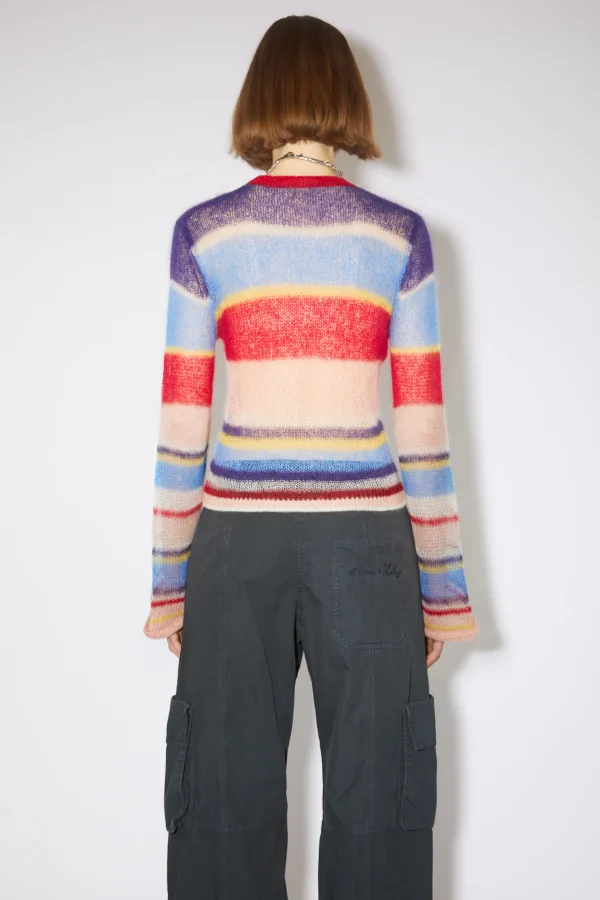 Gestreifter Pullover Aus Mohair>Acne Studios Clearance