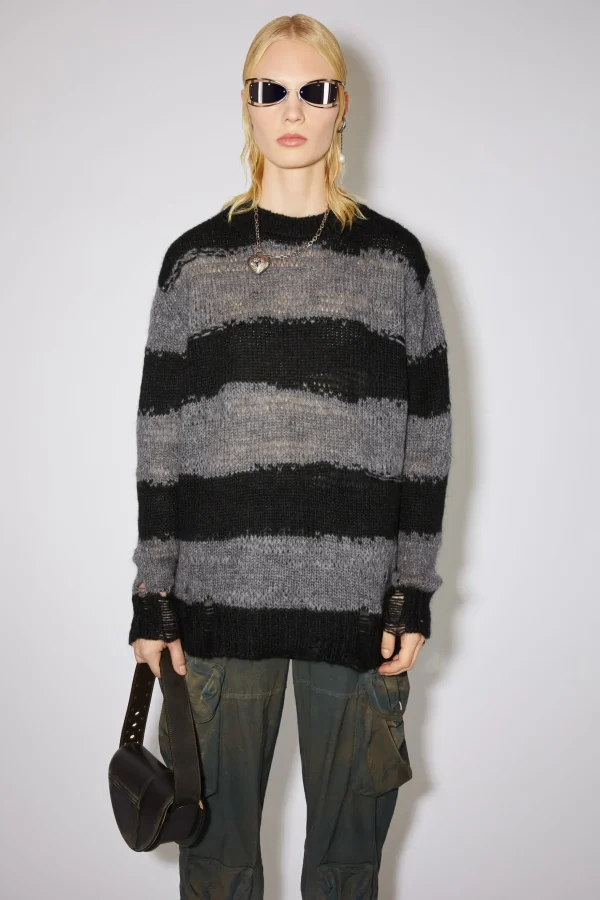 Gestreifter Pullover Im Used-Look>Acne Studios Store