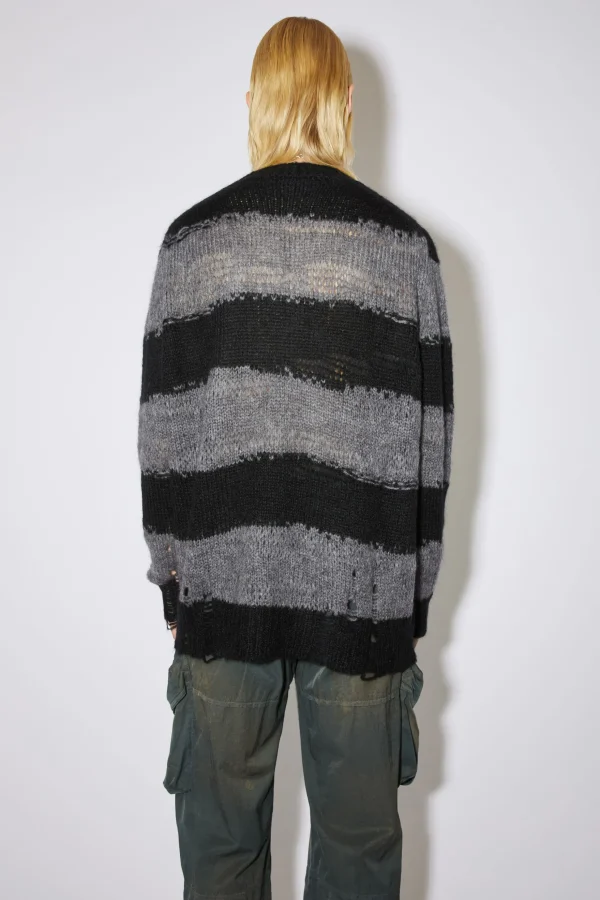 Gestreifter Pullover Im Used-Look>Acne Studios Store