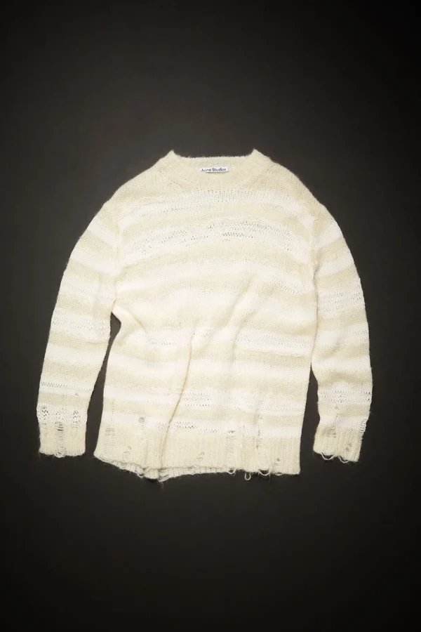 Gestreifter Pullover Im Used-Look>Acne Studios Sale