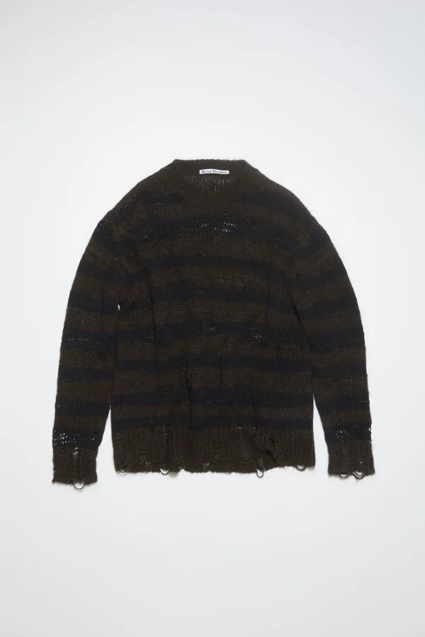 Gestreifter Pullover Im Used-Look>Acne Studios Online