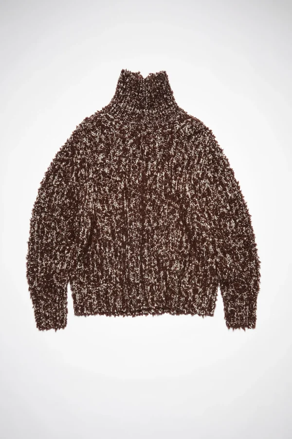 Getufteter Wollpullover Mit Hohem Kragen>Acne Studios Shop