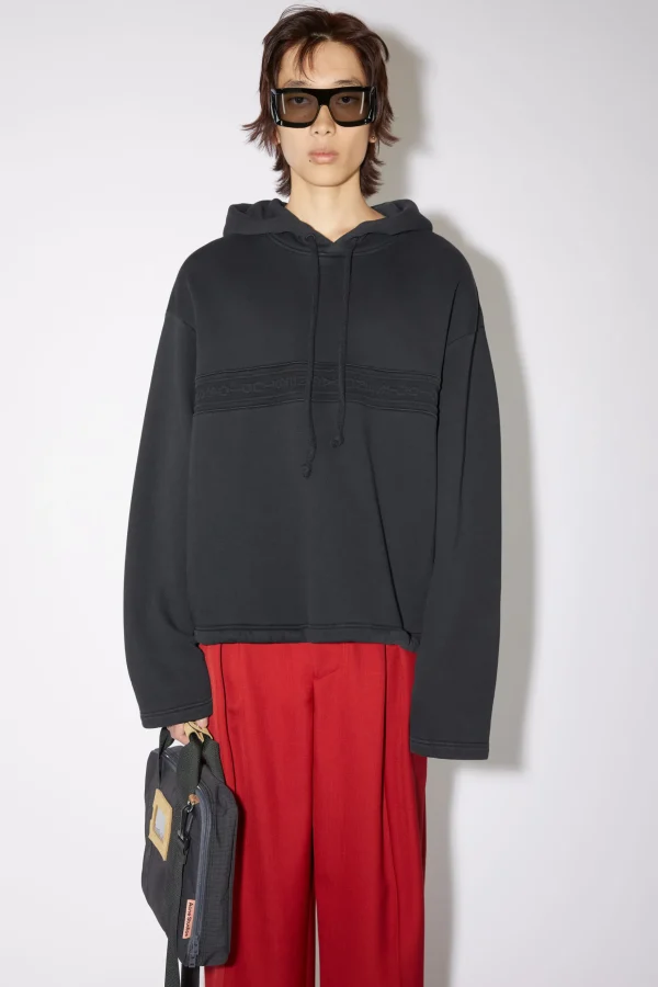 Hoodie Mit Logo-Tape>Acne Studios Best Sale