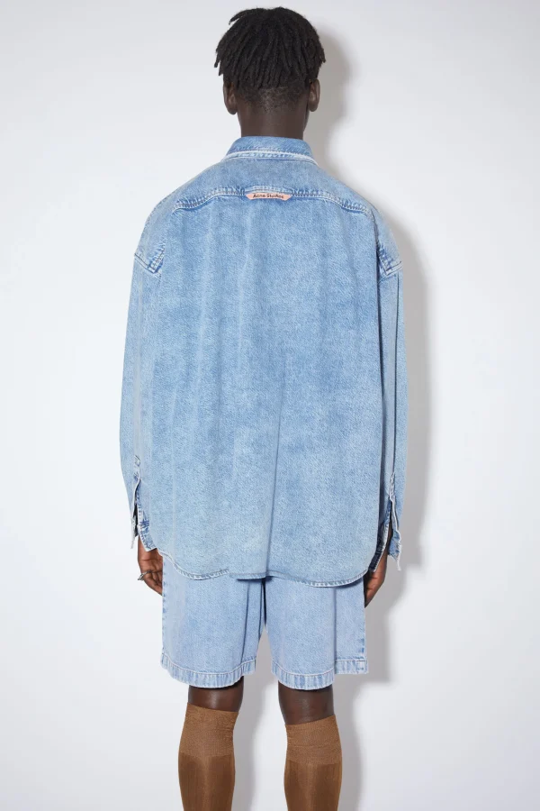 Jeanshemd Mit Knopfleiste>Acne Studios Hot