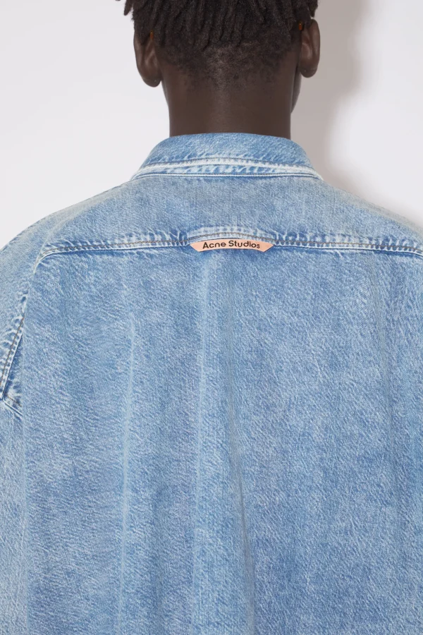 Jeanshemd Mit Knopfleiste>Acne Studios Hot