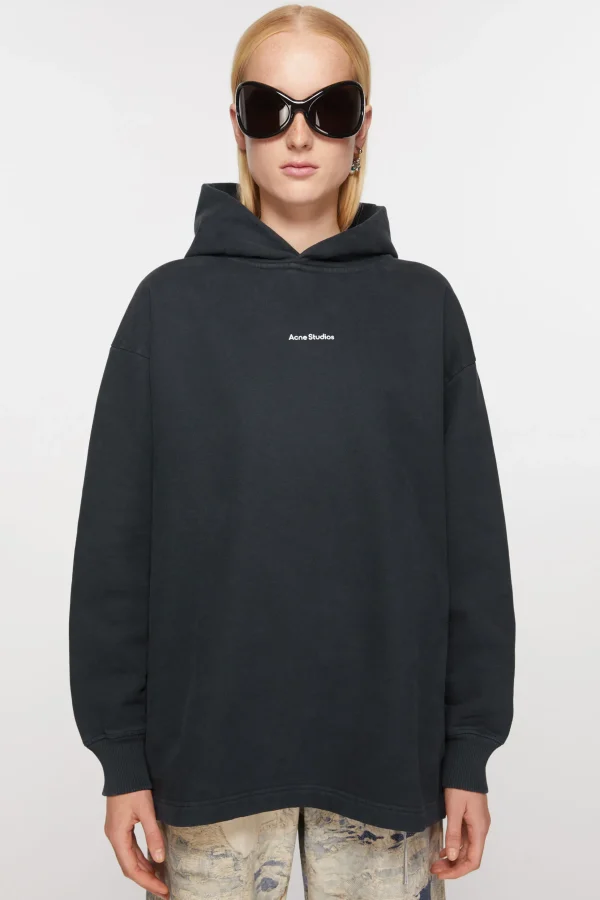 Kapuzen-Sweatshirt Mit Stempel-Logo>Acne Studios Sale