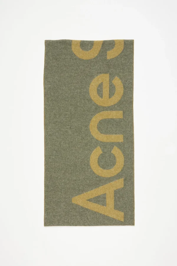 Karierter Fransen-Schal Aus Wolle>Acne Studios Shop