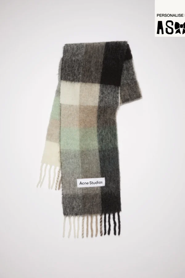 Karierter Schal Aus Mohair>Acne Studios New