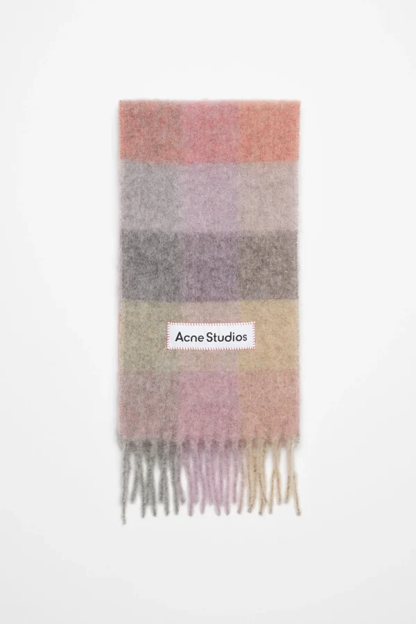 Karierter Schal Aus Mohair>Acne Studios Cheap