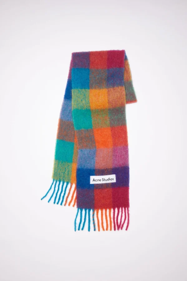 Karierter Schal Aus Mohair>Acne Studios Online