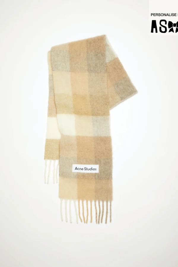 Karierter Schal Aus Mohair>Acne Studios Online