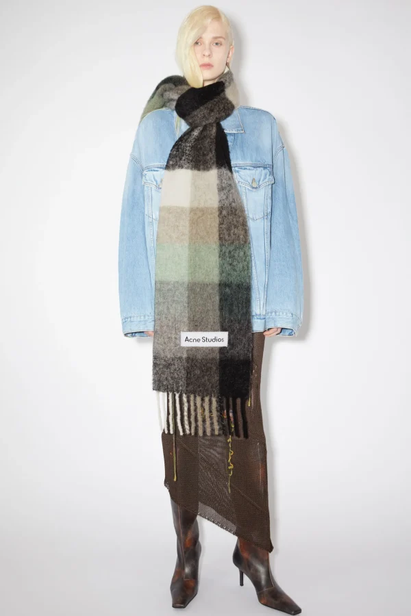 Karierter Schal Aus Mohair>Acne Studios New