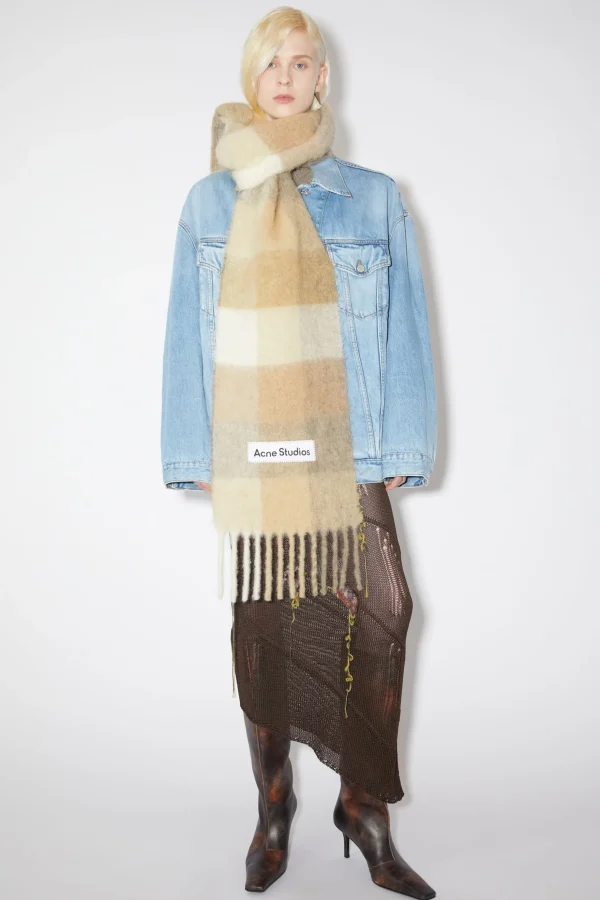 Karierter Schal Aus Mohair>Acne Studios Online