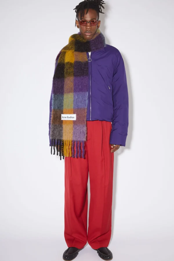 Karierter Schal Aus Mohair>Acne Studios Cheap