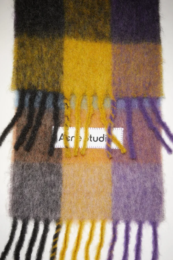 Karierter Schal Aus Mohair>Acne Studios Cheap