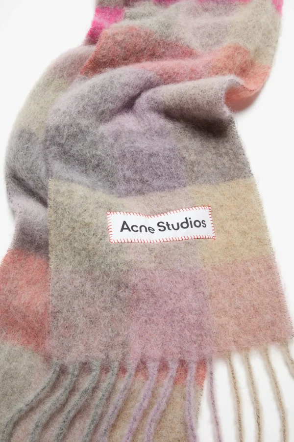 Karierter Schal Aus Mohair>Acne Studios Cheap