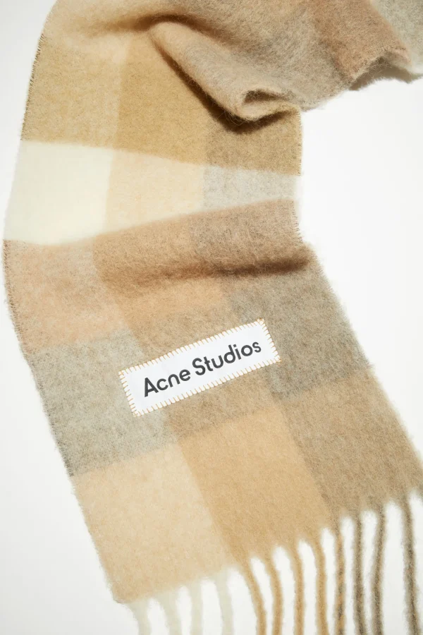 Karierter Schal Aus Mohair>Acne Studios Online