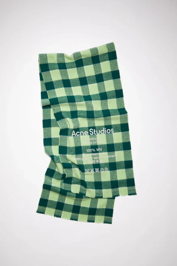 Karierter Wollschal>Acne Studios Outlet